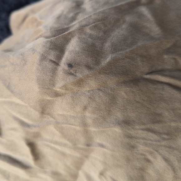 Vintage Silk Halter Top Size S  2000s 90s Y2K Grunge Satin Brown In good vinta - Picture 5 of 6